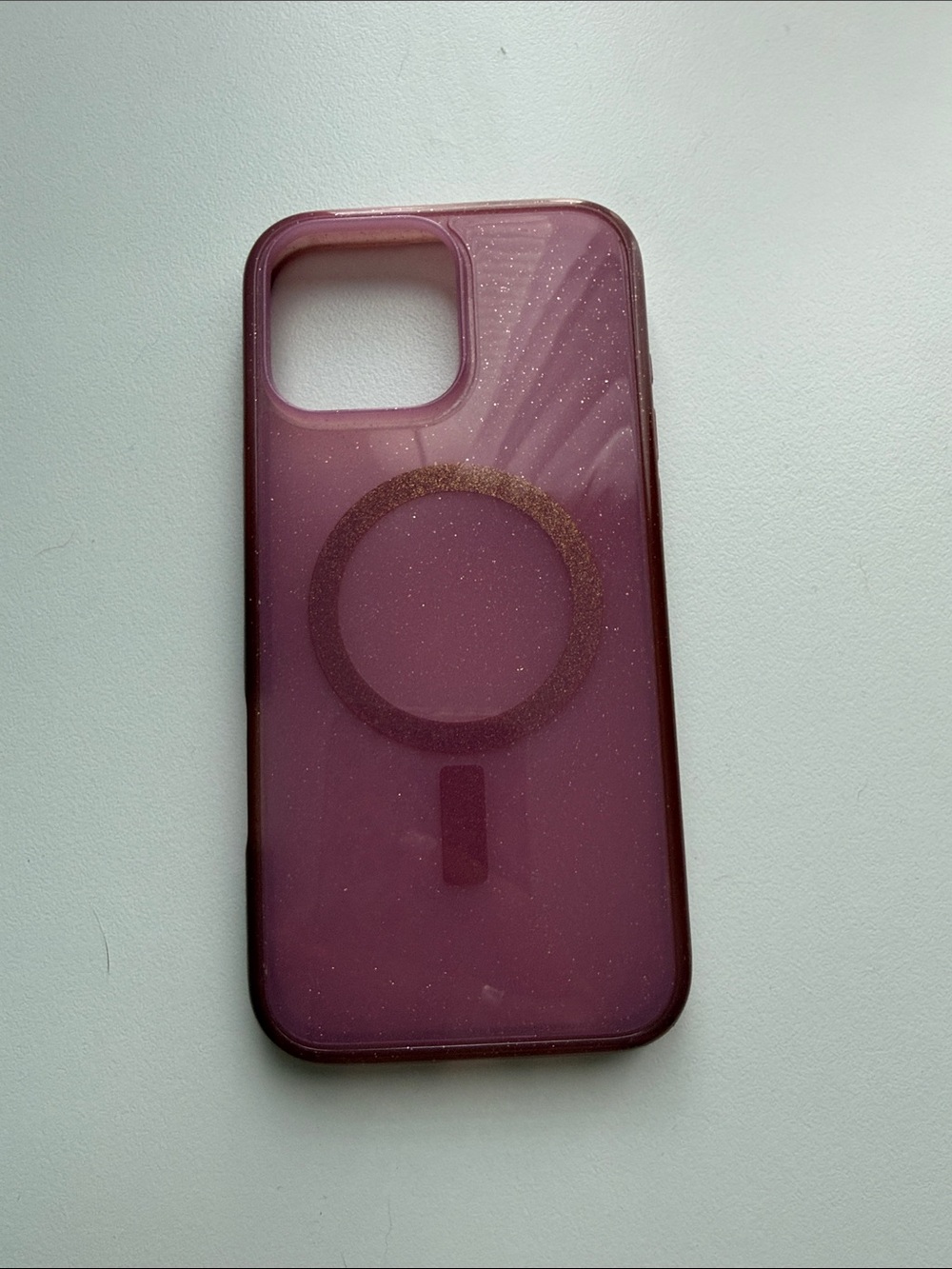 OtterBox Pink Glitter MagSafe Ring Phone Case